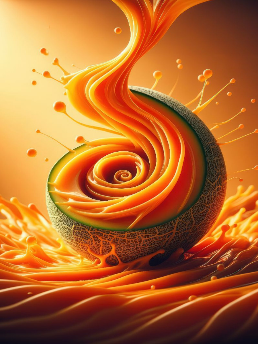 Eine Melone, angenehm süß mit einem Hauch von Honig