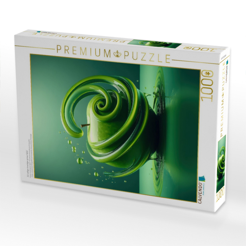 Ein saftiger knackiger grüner Apfel