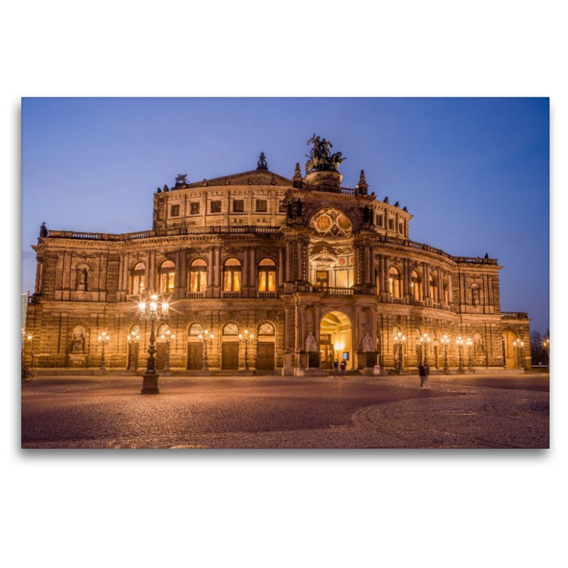 Dresden - Semperoper bei Nacht