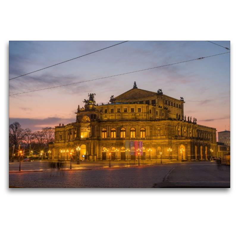 Dresden - Sonnenuntergang an der Semperoper