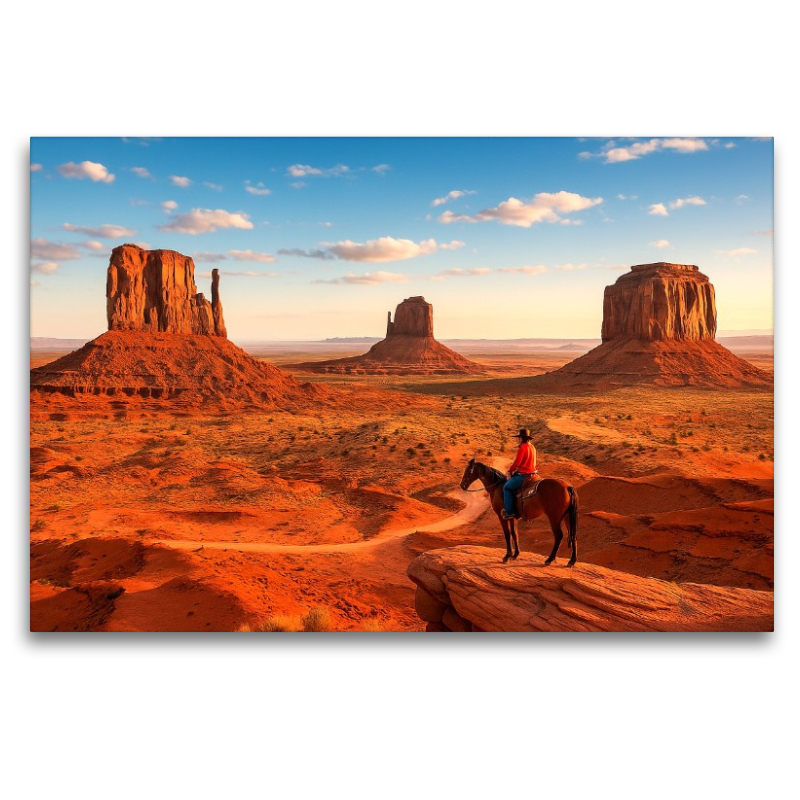 Monument Valley – Im Land der roten Riesen. Ein Cowboyblick über die Weiten des Wilden Westens