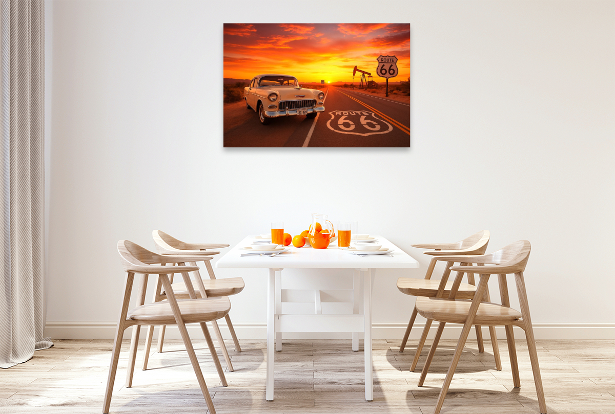 Route 66 im Abendlicht: Der Traum von Freiheit