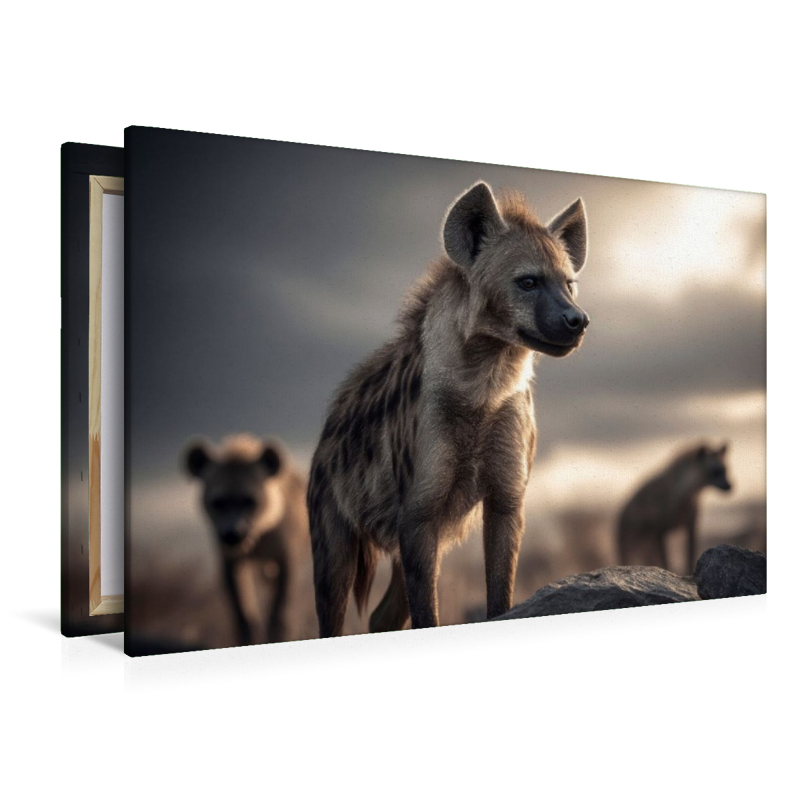 Das Hyänenleben in bergiger Region