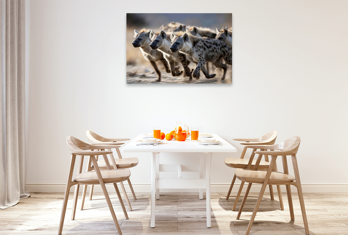 Ein Rudel auf der Flucht