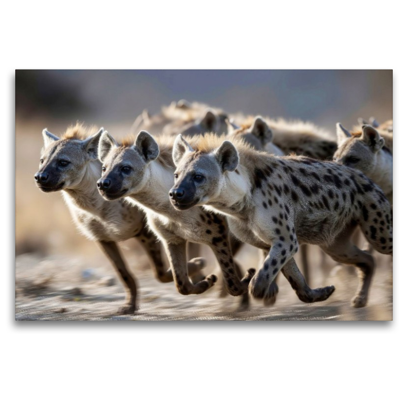 Ein Rudel auf der Flucht