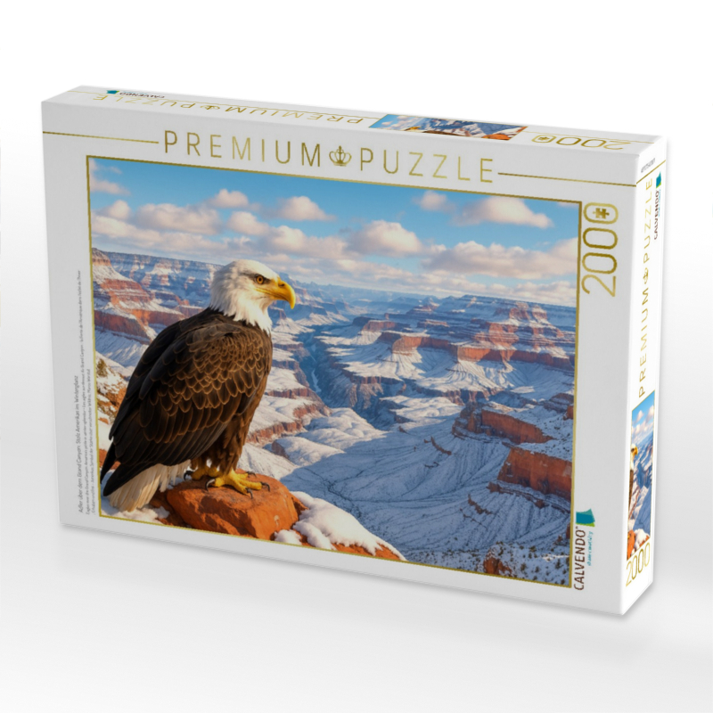 Adler über dem Grand Canyon: Stolz Amerikas im Winterglanz