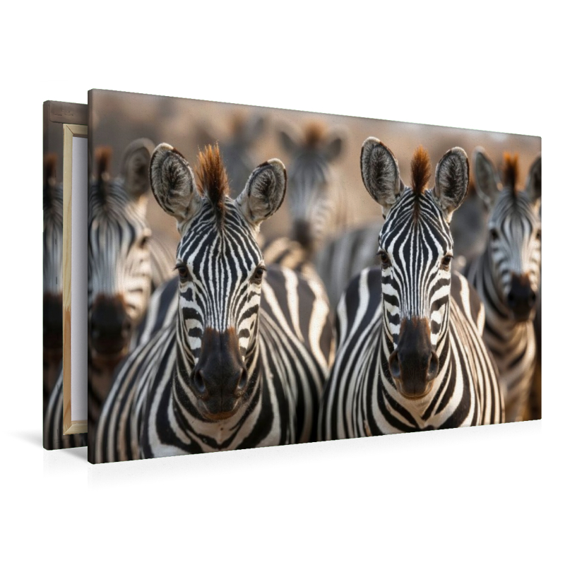 Ein typisches Bild - eine große Zebraherde