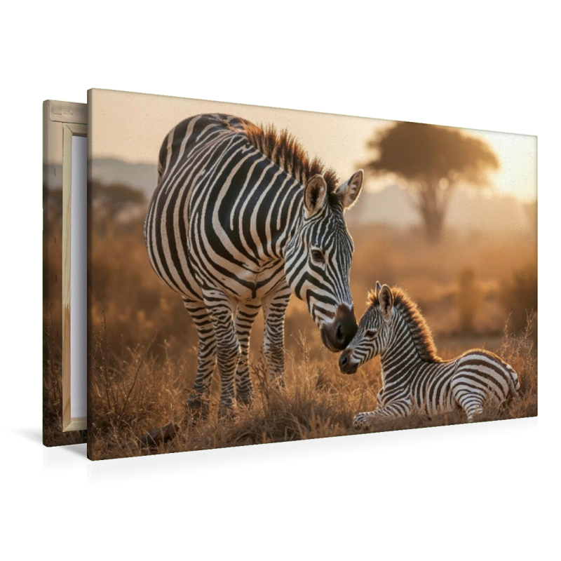 Behütet und beschützt - das Zebrafohlen