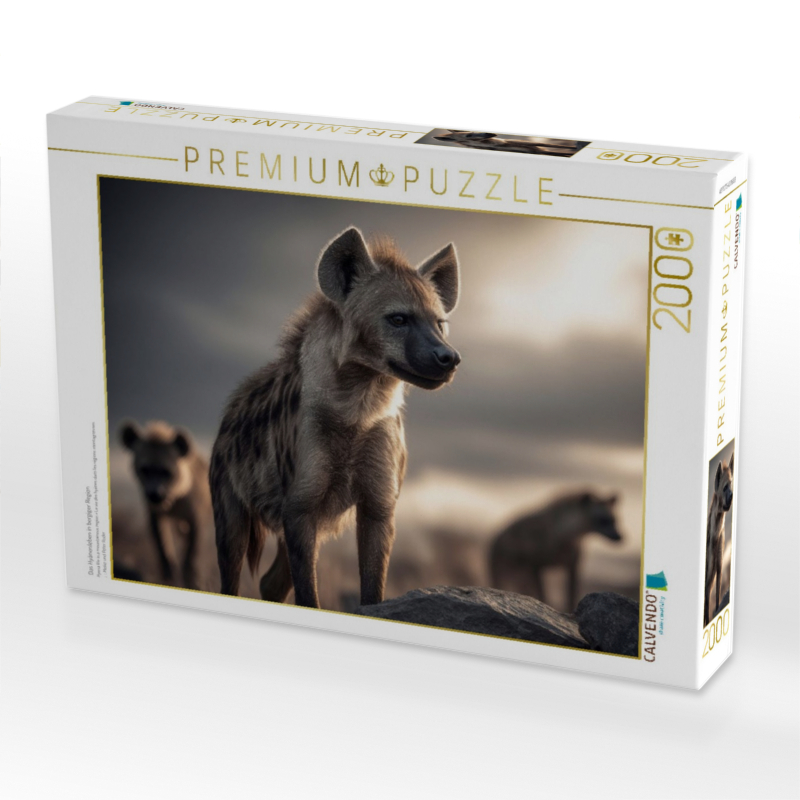 Das Hyänenleben in bergiger Region