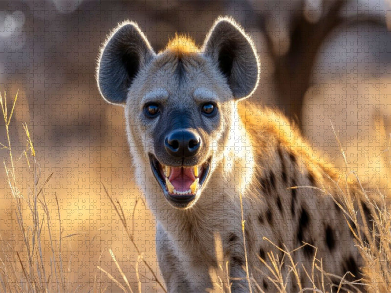 Angsteinflössendes Zähnefletschen