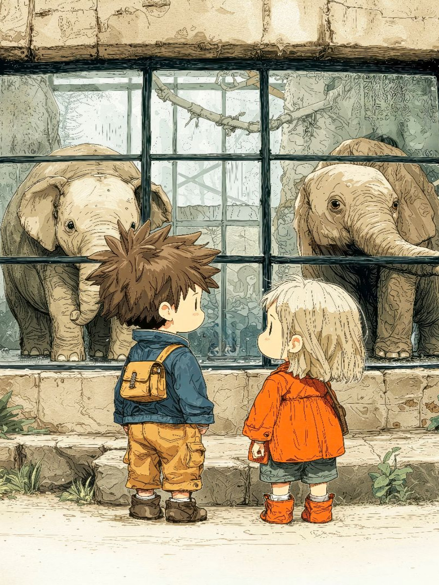 Die Elefanten sind aber ganz schön groß