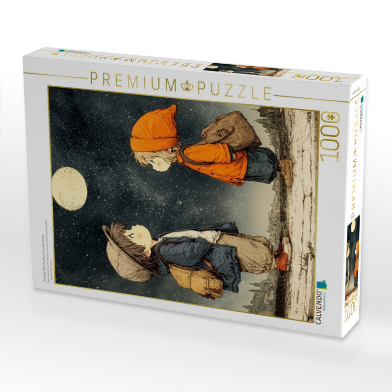 So ein großer Mond und so viele Sterne