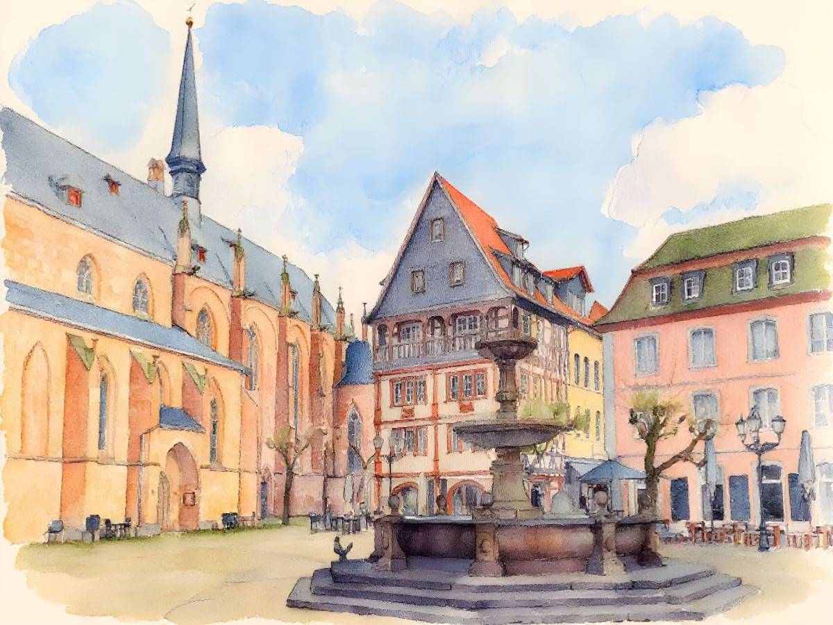 Marktplatz in Neustadt an der Weinstraße