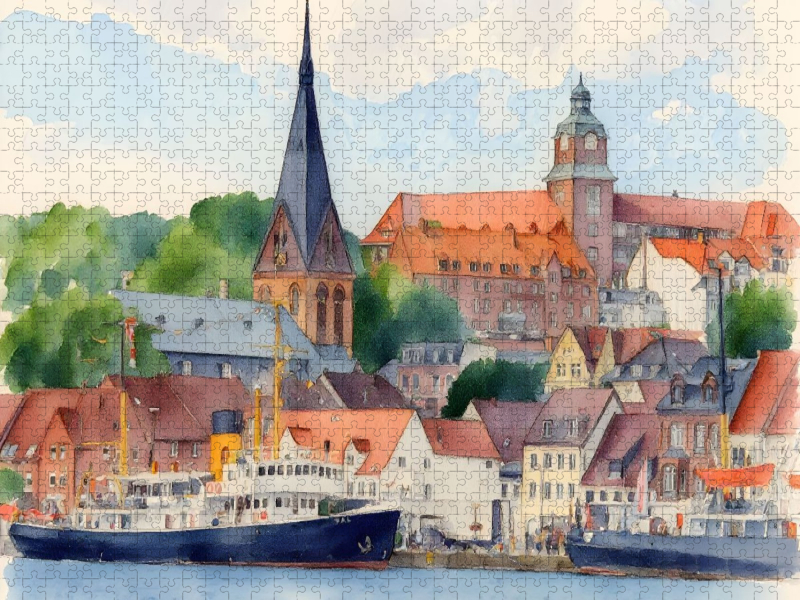 Blick auf Flensburg
