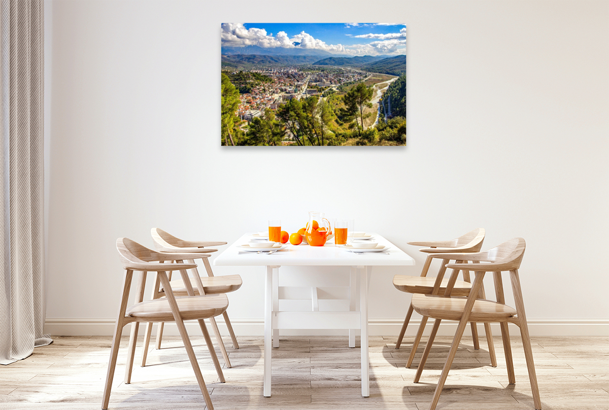 Der Blick auf Berat von der Burg