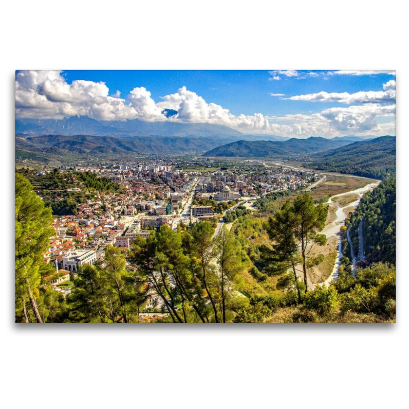 Der Blick auf Berat von der Burg