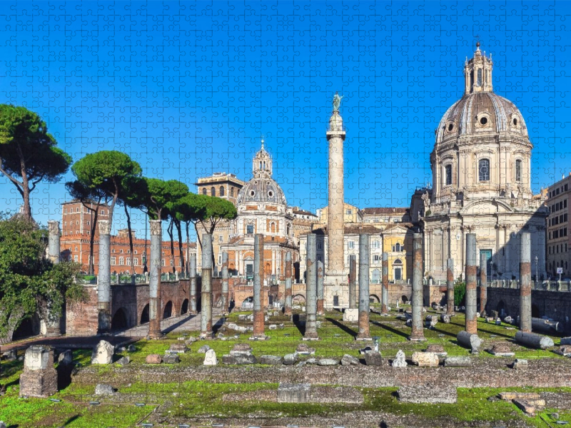 Trajansforum mit der Trajanssäule in Rom