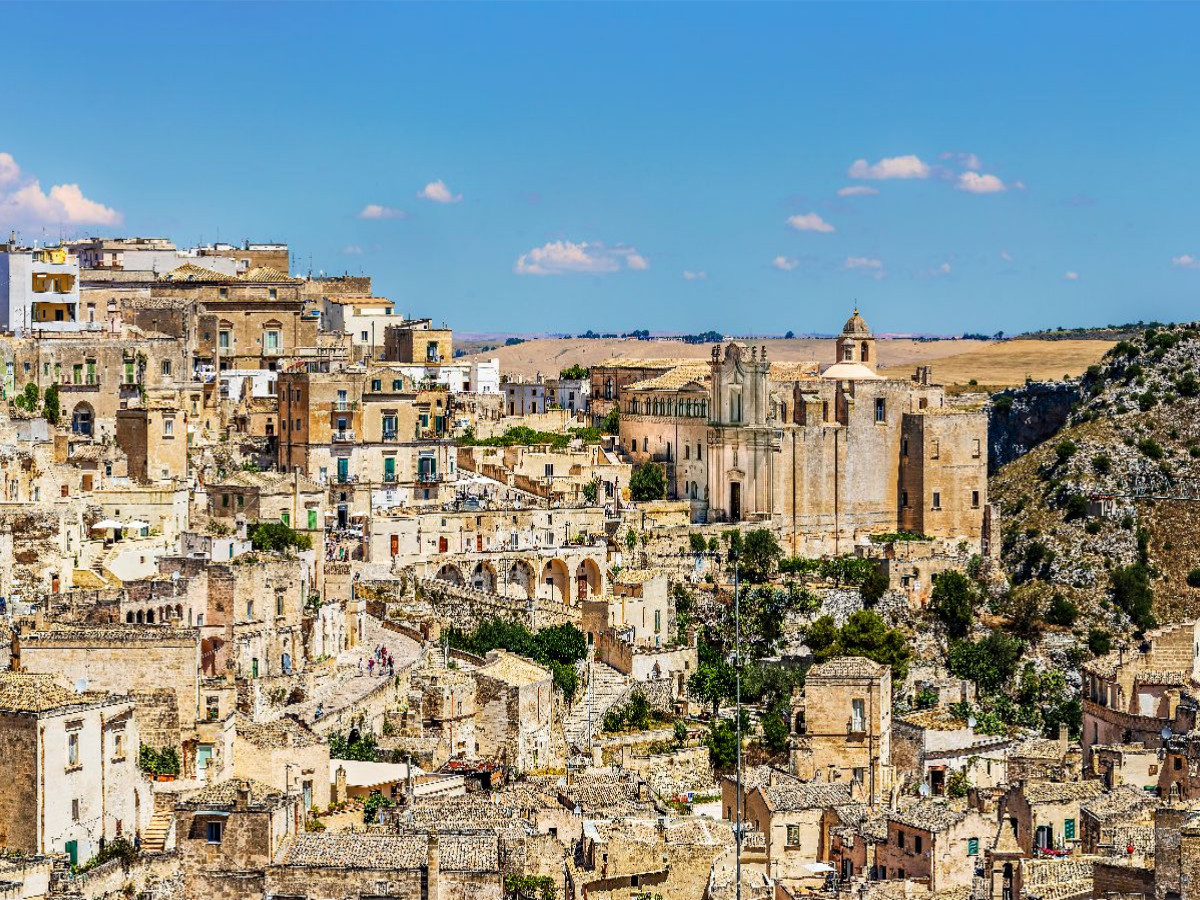 Matera mit dem Sasso Barisano