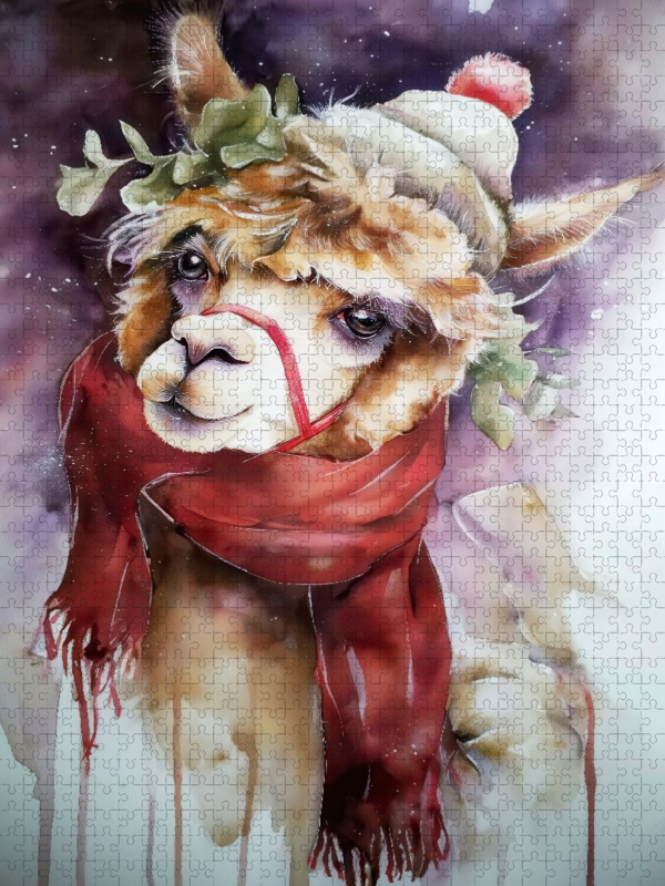 Weihnachts-Alpaka