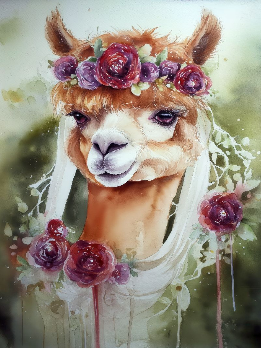 Alpaka-Braut