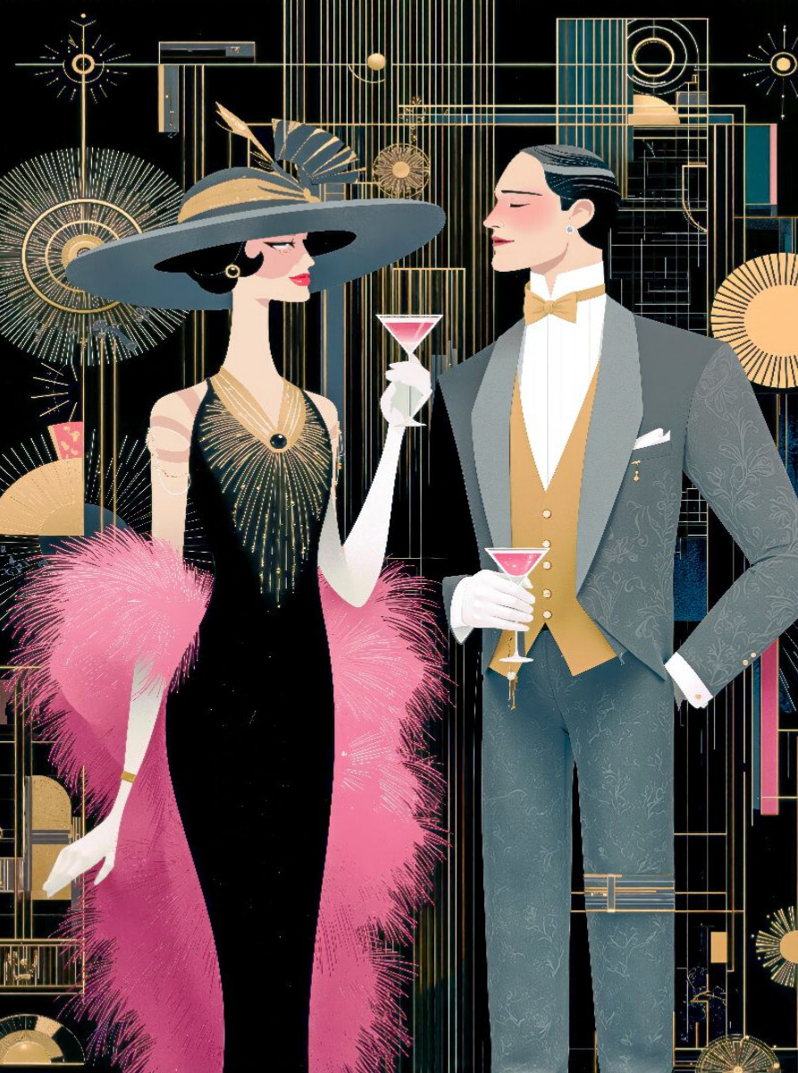 Glamourös und elegant