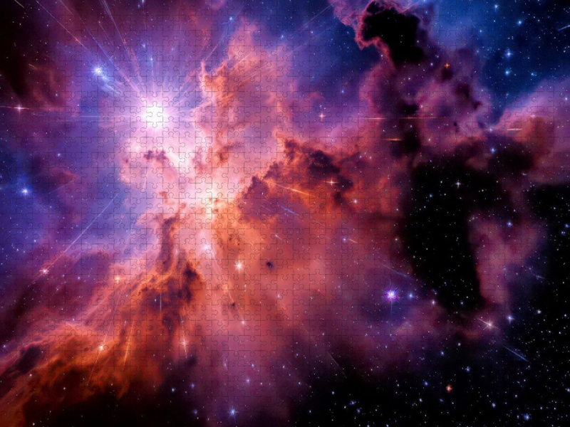 Gammablitze, abstrakte Kunstwerke des Himmels.