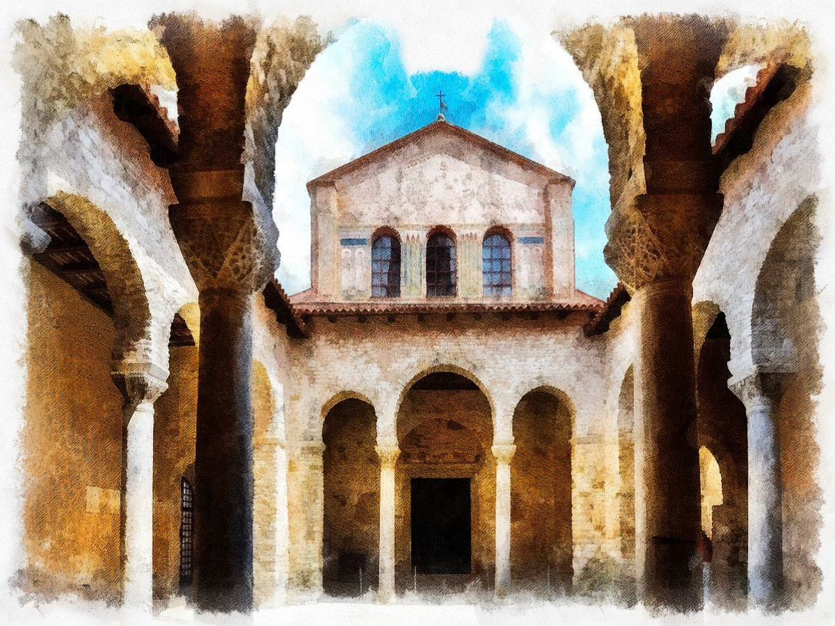 Euphrasius-Basilika, Porec, Kroatien 5. Jh.