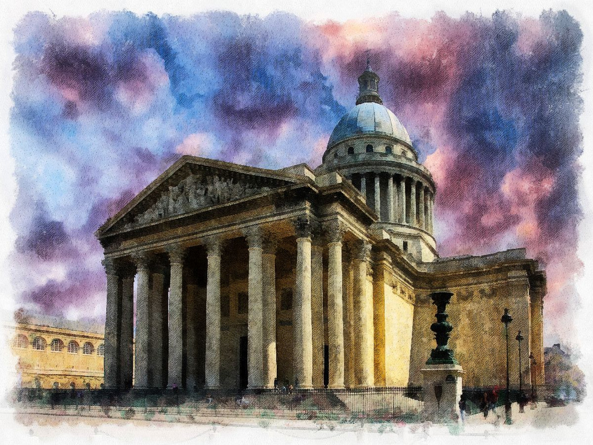 Pantheon (ursprüngl. Sainte-Geneviève), Paris, Frankreich 1764 bis 1790