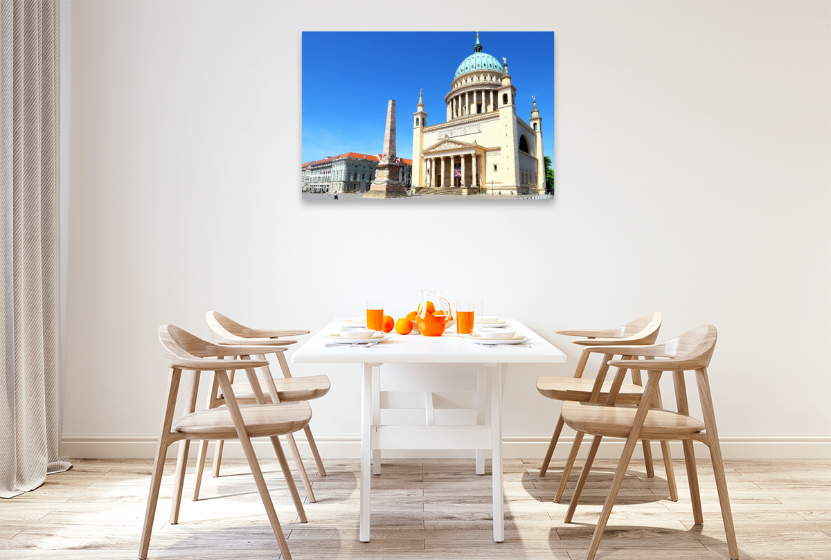 Potsdam, Nikolaikirche und Obelisk am Alten Markt