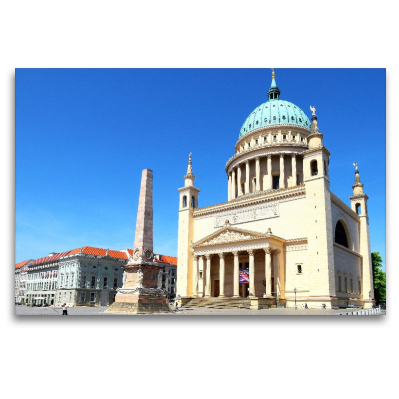 Potsdam, Nikolaikirche und Obelisk am Alten Markt