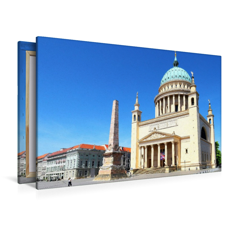 Potsdam, Nikolaikirche und Obelisk am Alten Markt