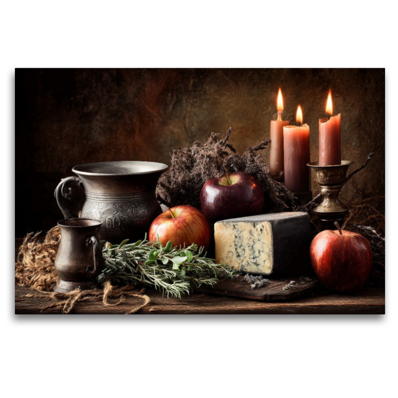 Ofenwärme & dunkler Wein, herbstliche Fülle im Kerzenschein