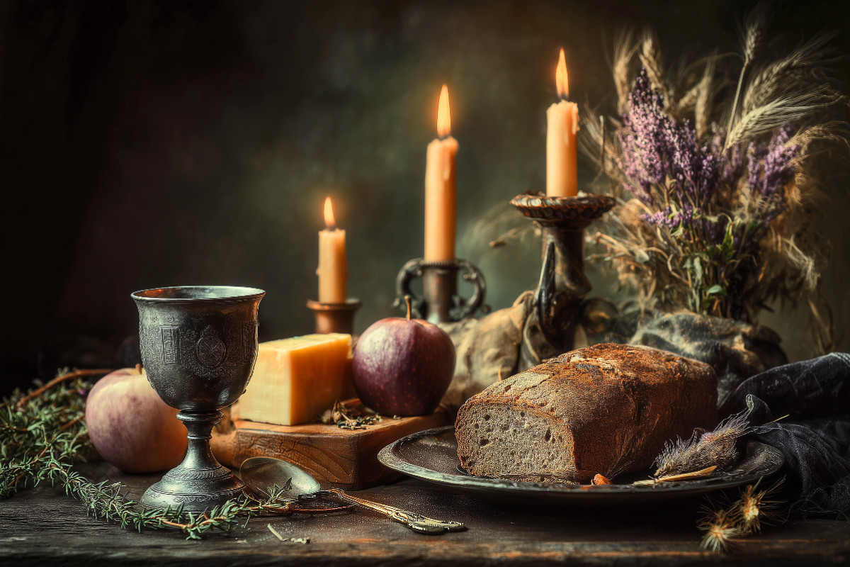 Ein Motiv aus dem Kalender Landleben auf dem Tisch