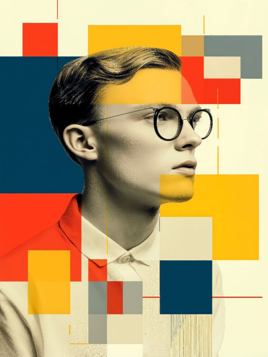 Rationalität im Raster – das Gesicht als Zentrum zwischen Fläche und Struktur