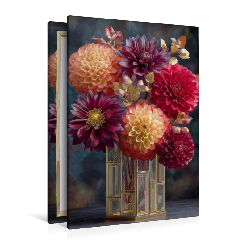 Art Deco formt Blüten zu strahlender Geometrie