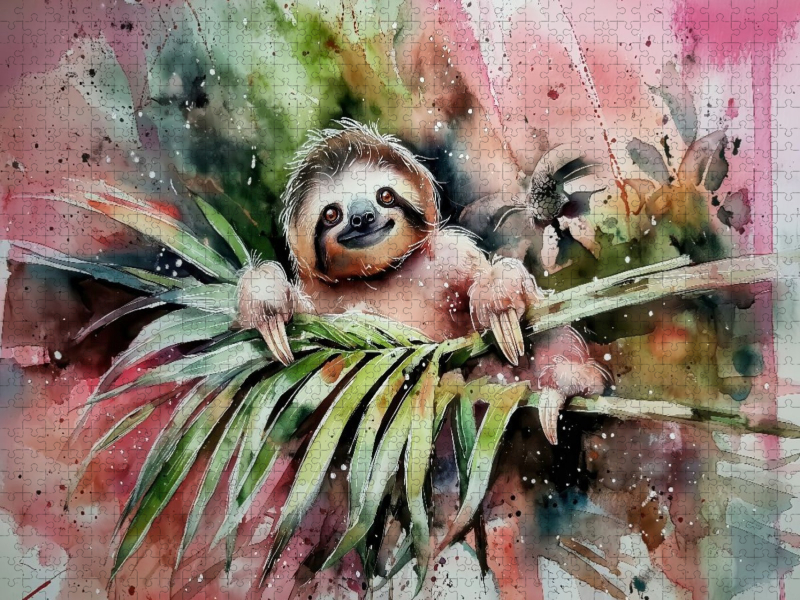 Gut gelauntes Faultier