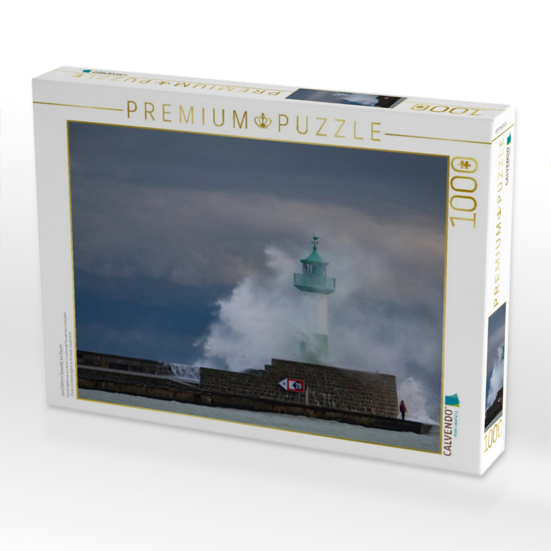 Leuchtturm Sassnitz im Sturm