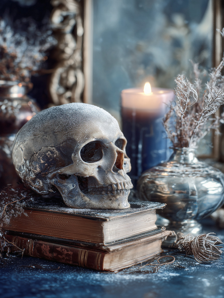 Der Frost küsst die Zeit und alles Leben hält den Atem an