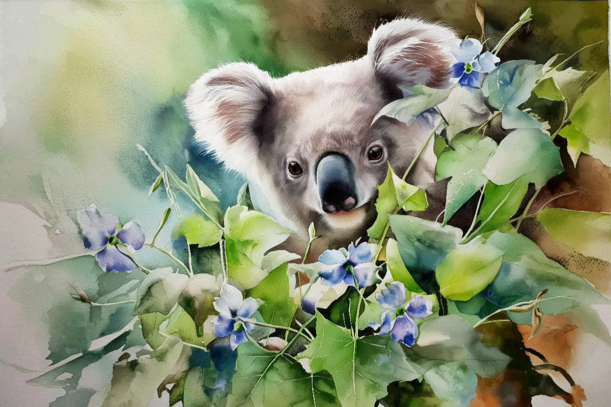 Koala im Frühling