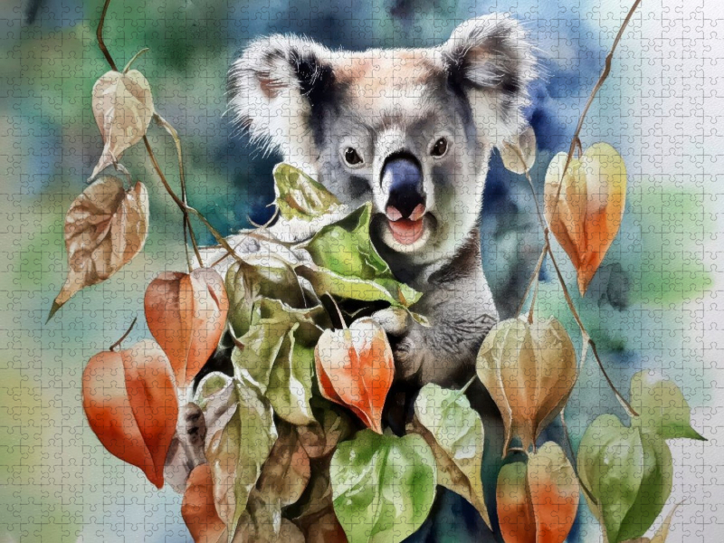 Koala im Herbst
