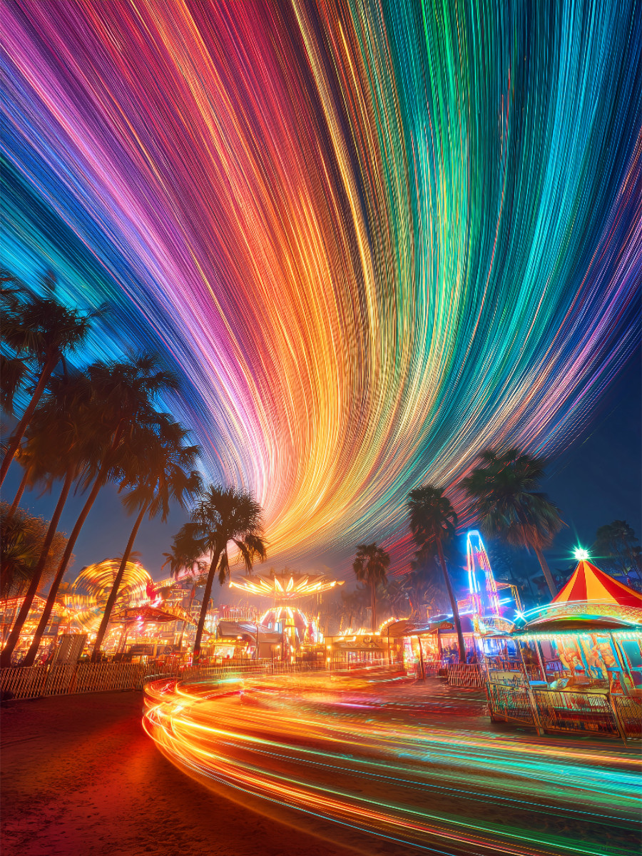 Palmen, Wärme und Lichtbahnen und ein Sommer, der niemals endet