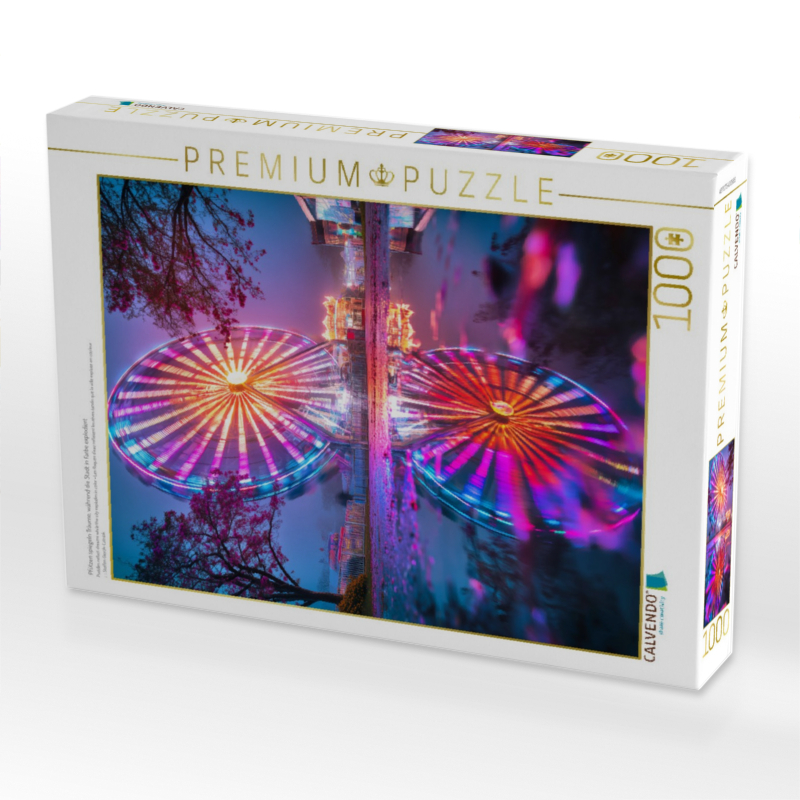 Pfützen spiegeln Träume, während die Stadt in Farbe explodiert