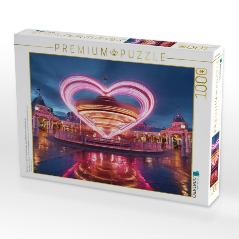 Ein Herz aus Licht ist für all die Liebe, die die Nacht zum Leuchten bringt