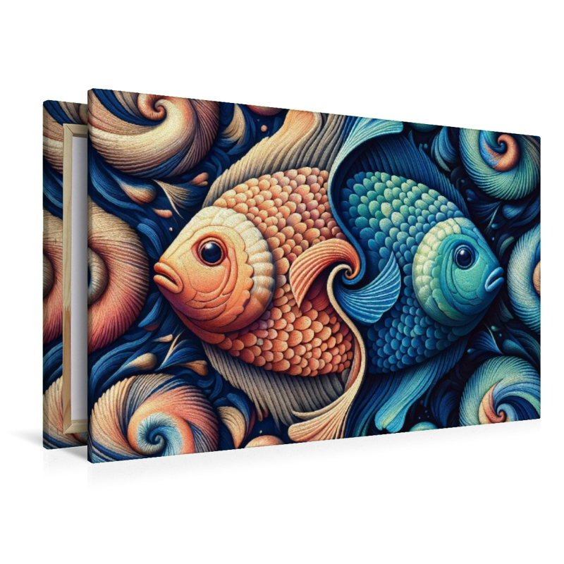 Sternzeichen Fische im Spiralfluss