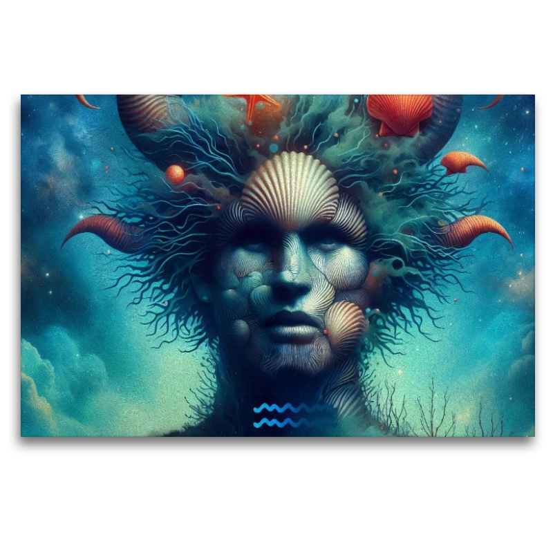 Sternzeichen Wassermann der Wellen