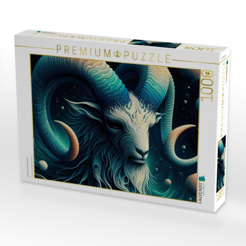 Steinbock im Spiralpanzer