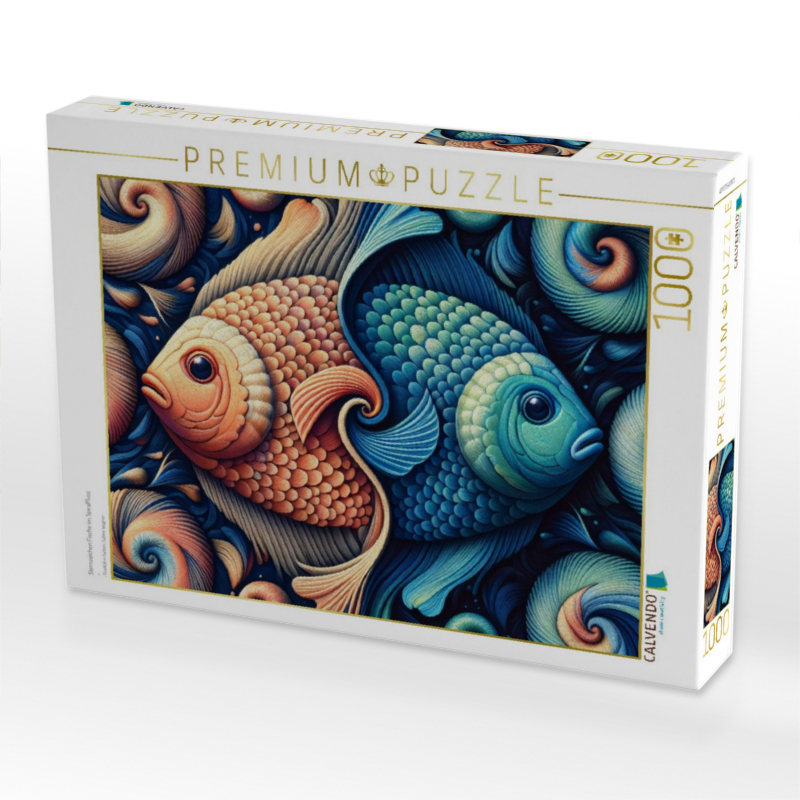 Sternzeichen Fische im Spiralfluss