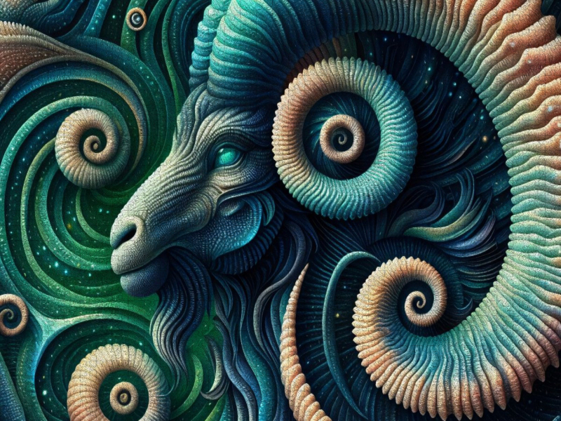 Widder im Spiralsturm