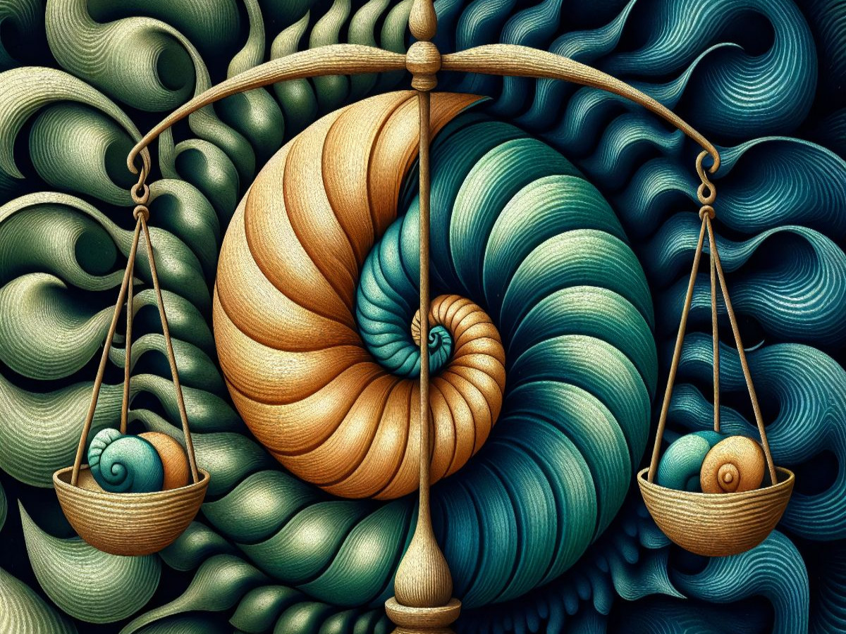 Sternzeichen Waage der Spiralen