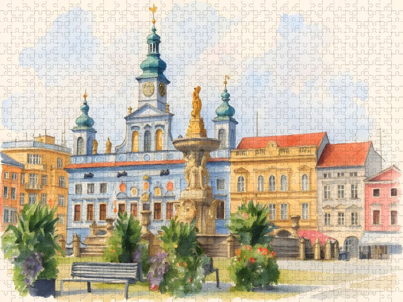 Stadtansicht Budweis